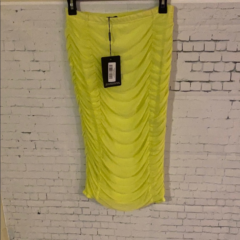 Neon color skirt